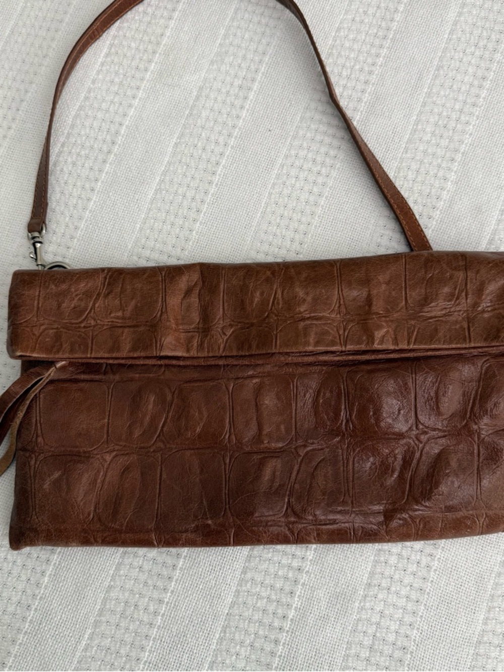 Gianni Chiarini Genuine Leather Brown Crossbody Purse
